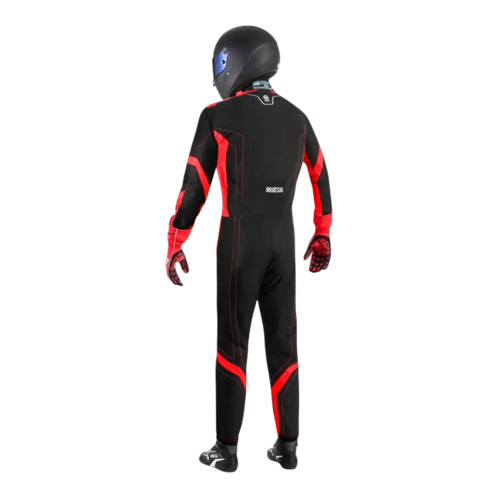 SPARCO BKS0010B0K1200L Karting Suit Thunder Advanced, Black / Red, Size L Photo-1
