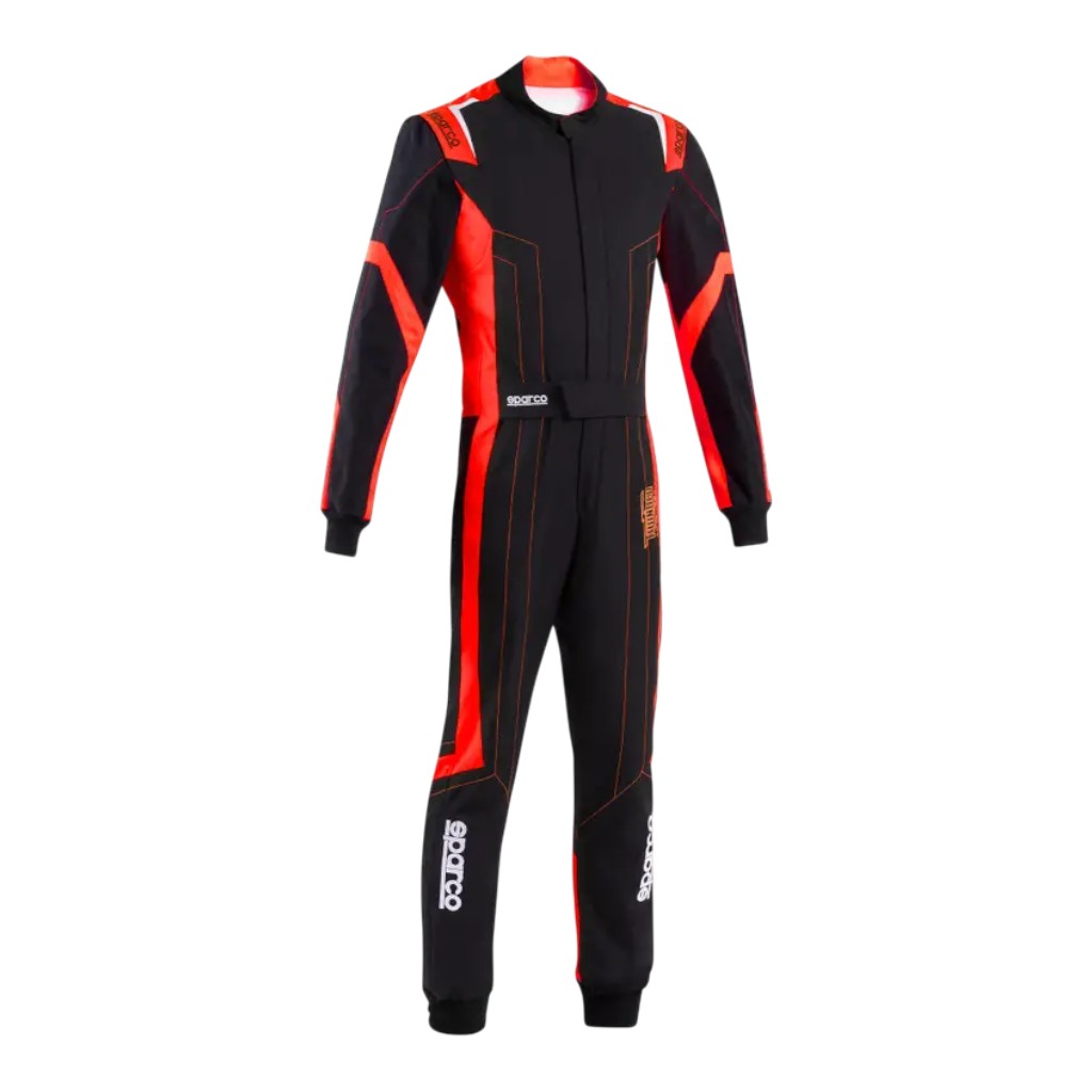 SPARCO BKS0010B0K1200L Karting Suit Thunder Advanced, Black / Red, Size L Photo-2
