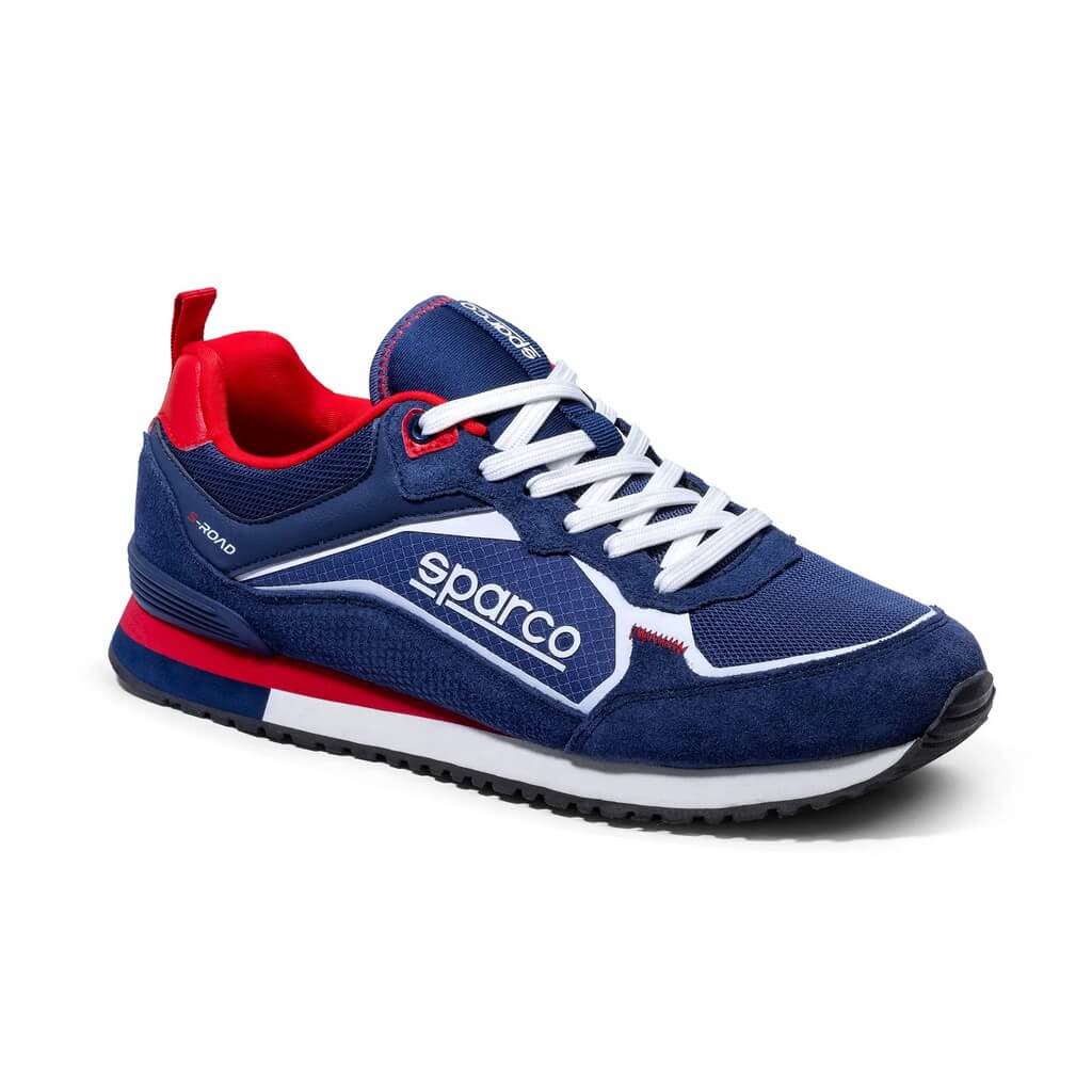 SPARCO BMB0001B0N31044 Sneakers S-Road, Navy Blue / Red, Size 44 Photo-0