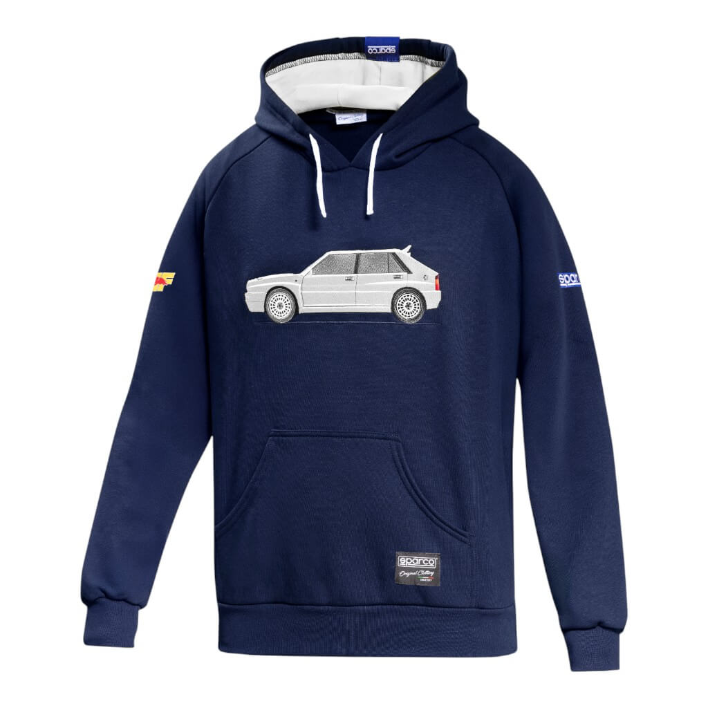 SPARCO BMF0017N0N0600M Hoodie Lancia HF Delta, Blue/White, Size M Photo-0