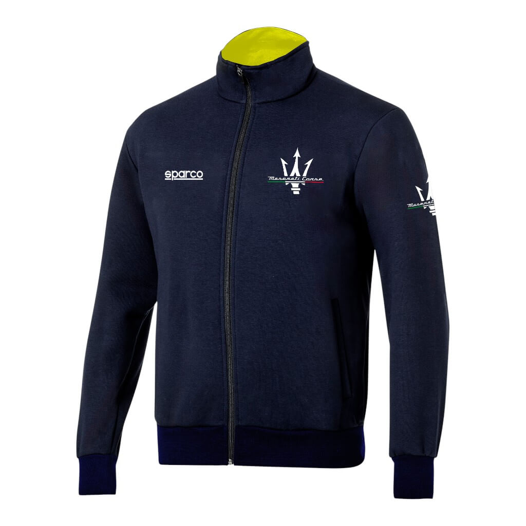 SPARCO BMF0035J0N0200S Full Zip Sweatshirt Maserati, Blue, Size S Photo-0