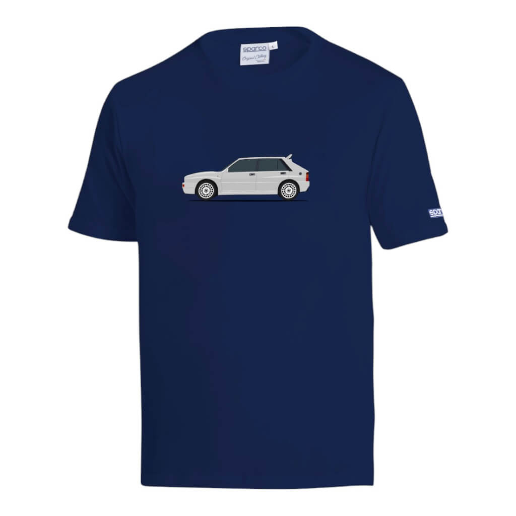SPARCO BML0014N0N0600S T-Shirt Lancia HF Delta, Blue/White, Size S Photo-0