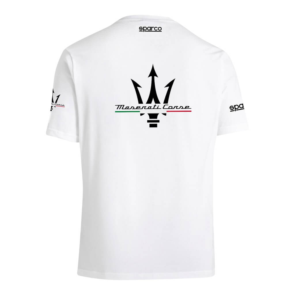 SPARCO BML0058J0W0100M T-Shirt Maserati, White, Size M Photo-1