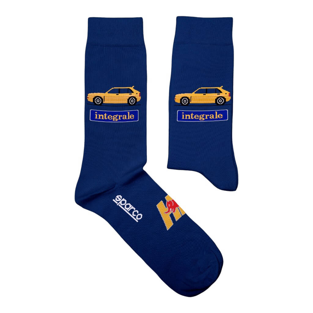 SPARCO BMZ0009N0N02A58 Socks Lancia HF Delta, Blue, Size 41/46 Photo-0