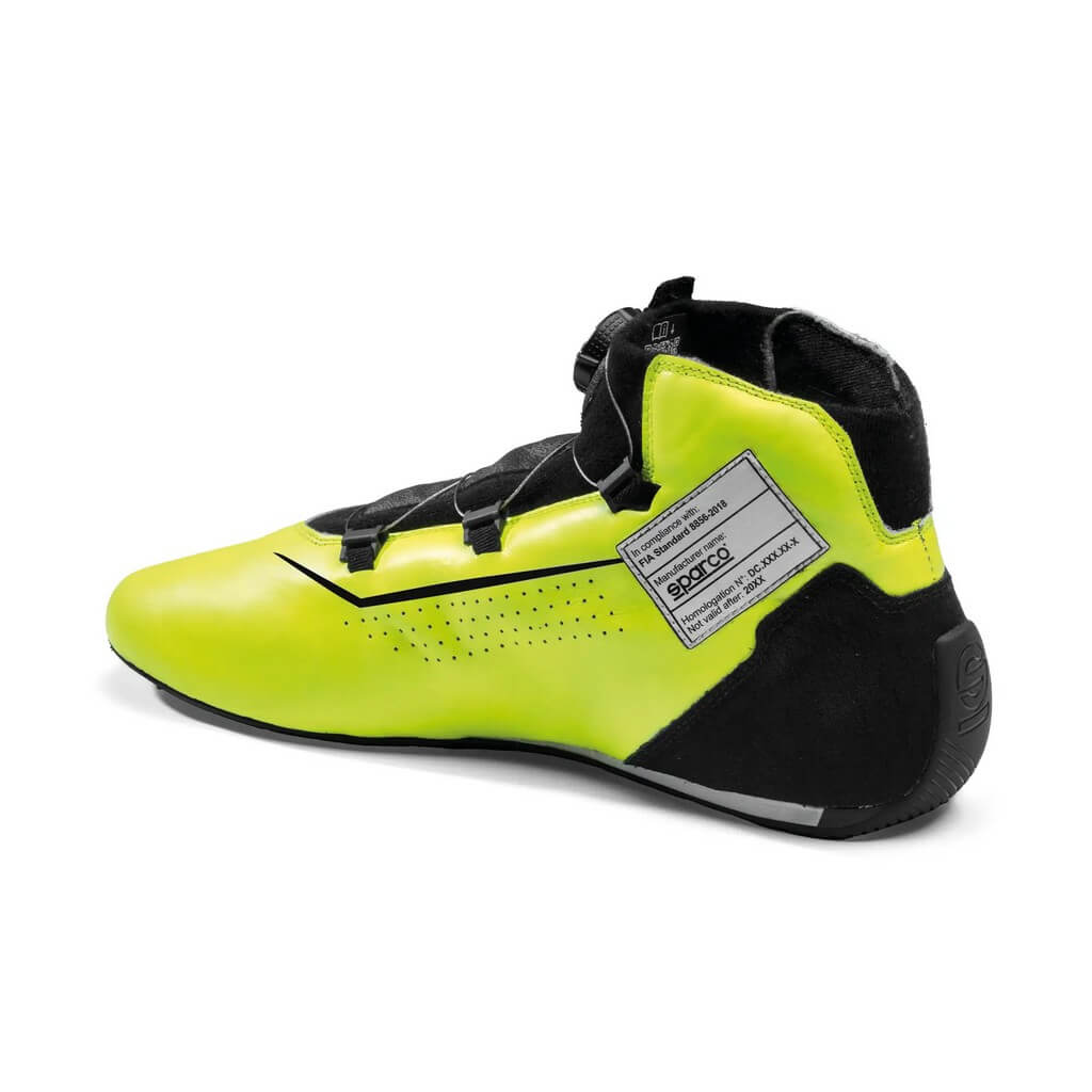 SPARCO BRB0002B0Y04044 Racing Shoes Rapid Rotor, Fluo Yellow / Black, Size 44 Photo-1
