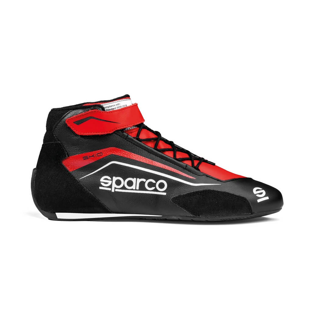 SPARCO BRB0004B0K12048 Racing Shoes Skid, Black / Red, Size 48 Photo-0