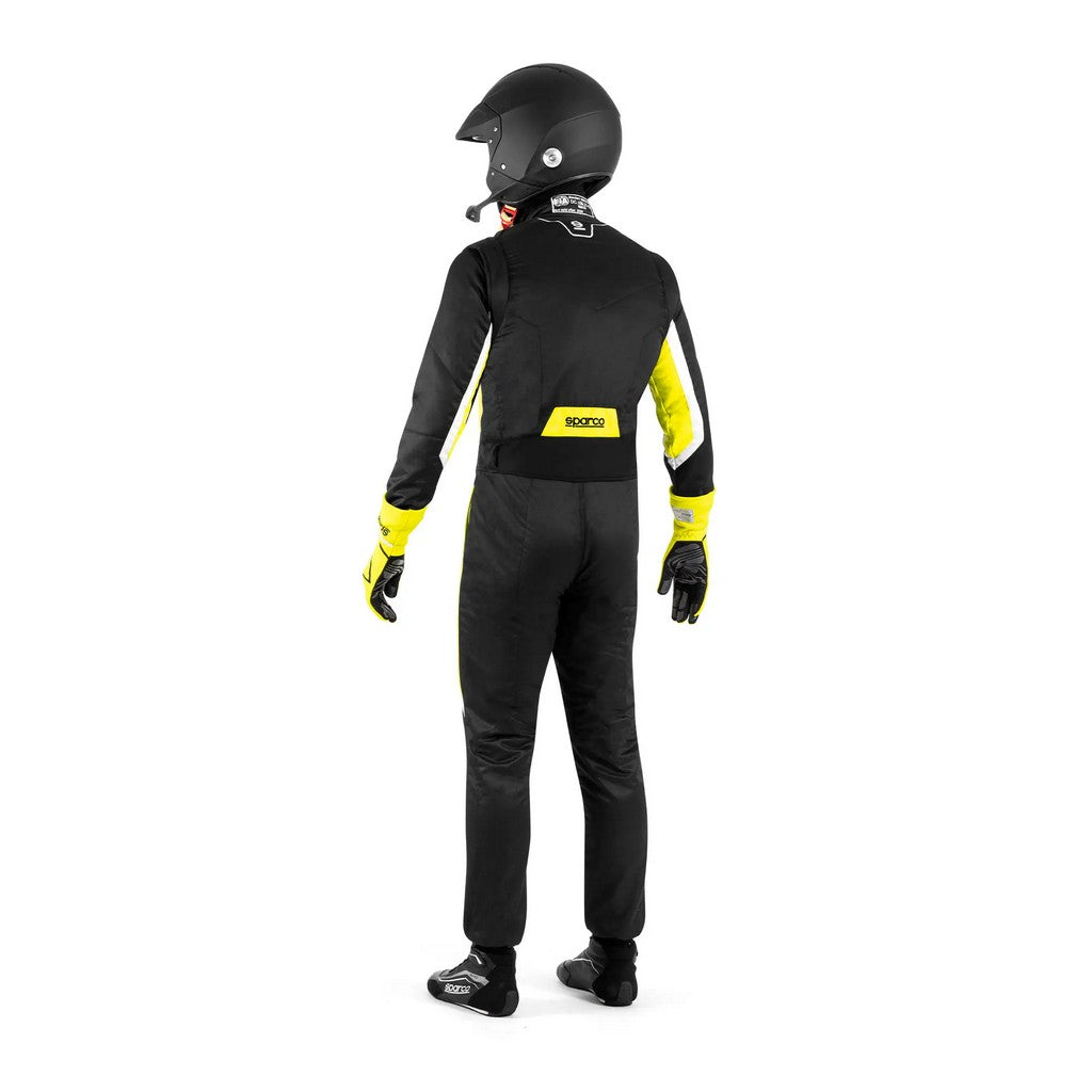 SPARCO BRS0006B0K08058 Racing Suit Sprint (R566), Black / Fluo Yellow, Size 58 Photo-3