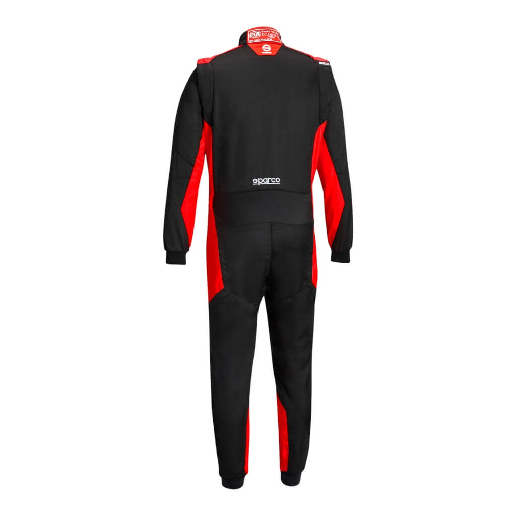 SPARCO BRS0050B0K12062 Racing Suit Sprint S Advanced, Black/Red, Size 62 Photo-1