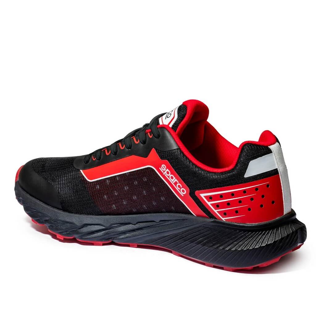 SPARCO BTB0007B0K12046 Mechanics Shoes S-Park Sepang, Black / Red, Size 46 Photo-1