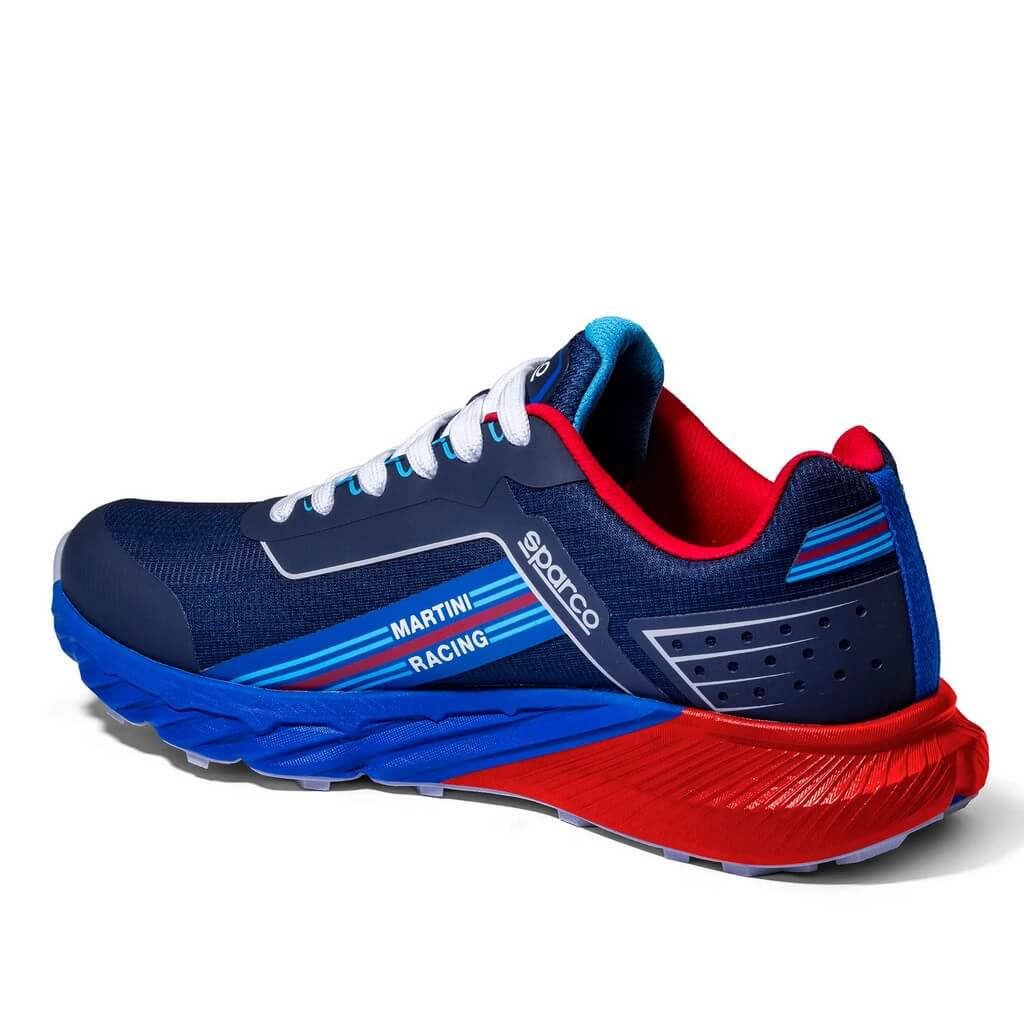 SPARCO BTB0008D0N31043 Mechanic's Shoes S-Park Martini Racing Sardinia, Navy Blue / Red, Size 43 Photo-1