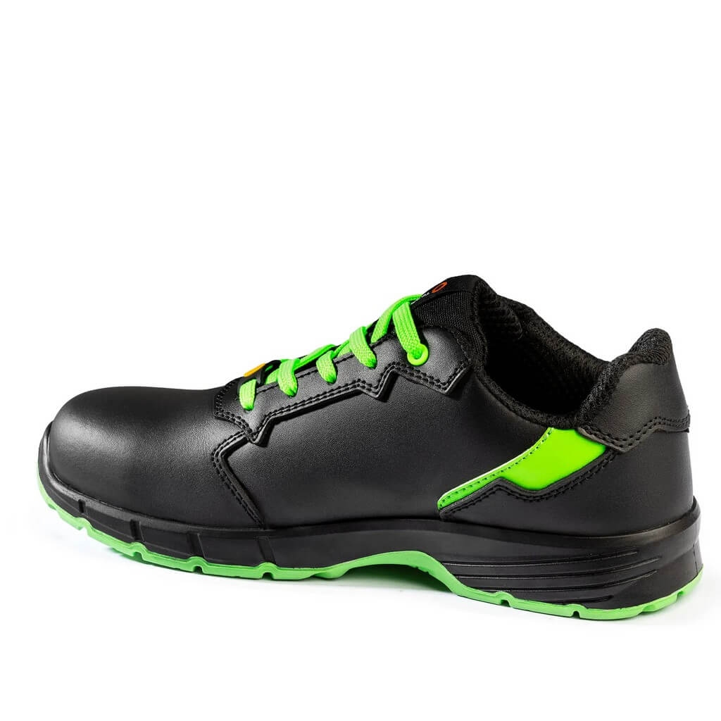SPARCO BTB0011B0K15036 Shoes Targa Arturo S3S, Black / Fluo Green, Size 36 Photo-1