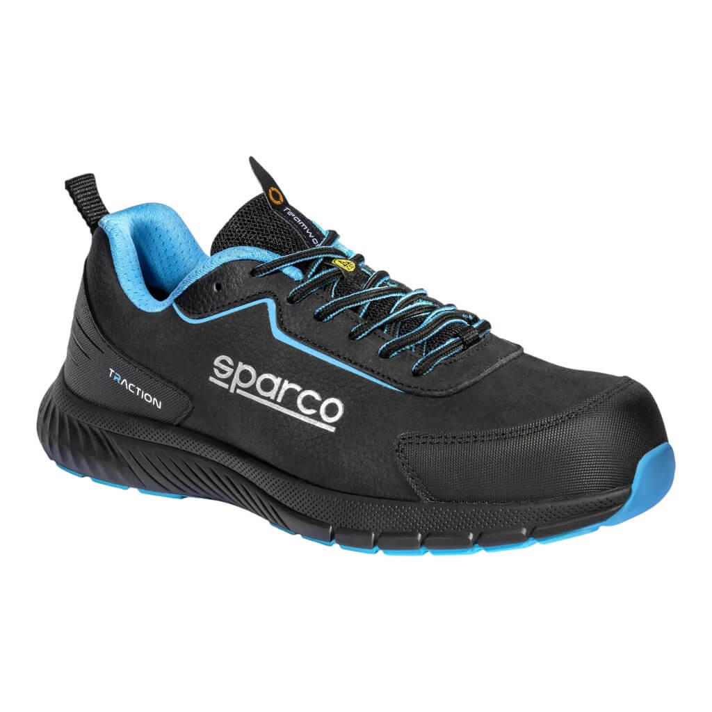SPARCO BTB0030B0K30048 Mechanics Shoes Traction Takuma S3S, Black/Heavenly, Size 48 Photo-0