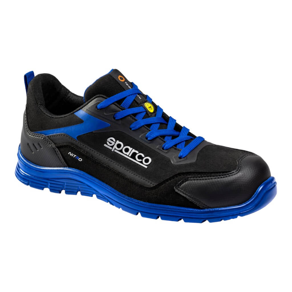 SPARCO BTB0044B0K05045 Mechanics Shoes Nitro Sami S3S, Black/Blue, Size 45 Photo-0