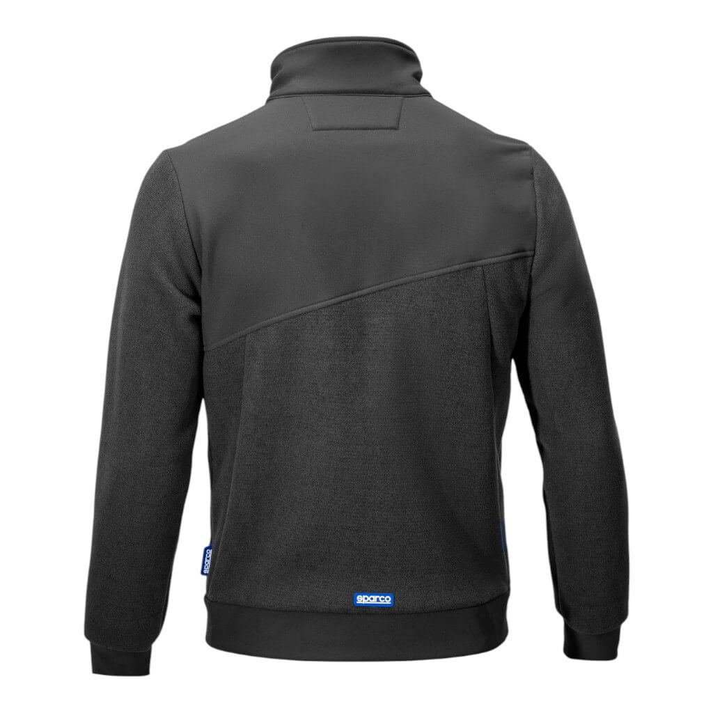 SPARCO BTF0004B0E0100M Full Zip Fleece Grit Crestone, Grey, Size M Photo-1