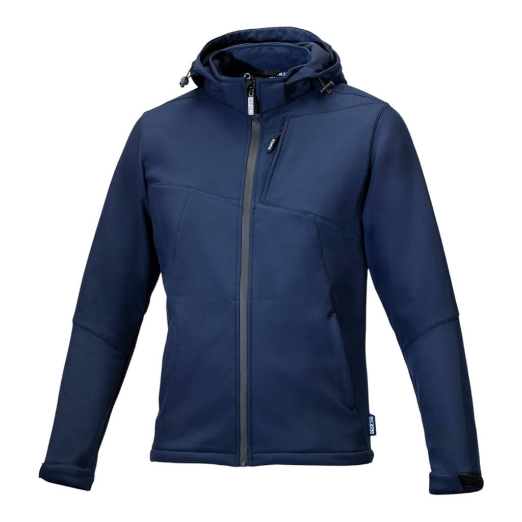 SPARCO BTJ0004B0N0200M Softshell Grit Elias, Blue, Size M Photo-0