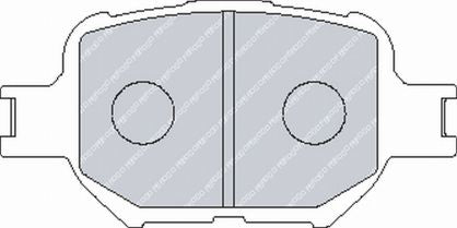 FERODO FCP1528H Front Brake Pads DS2500 for TOYOTA Corolla Verso Photo-0