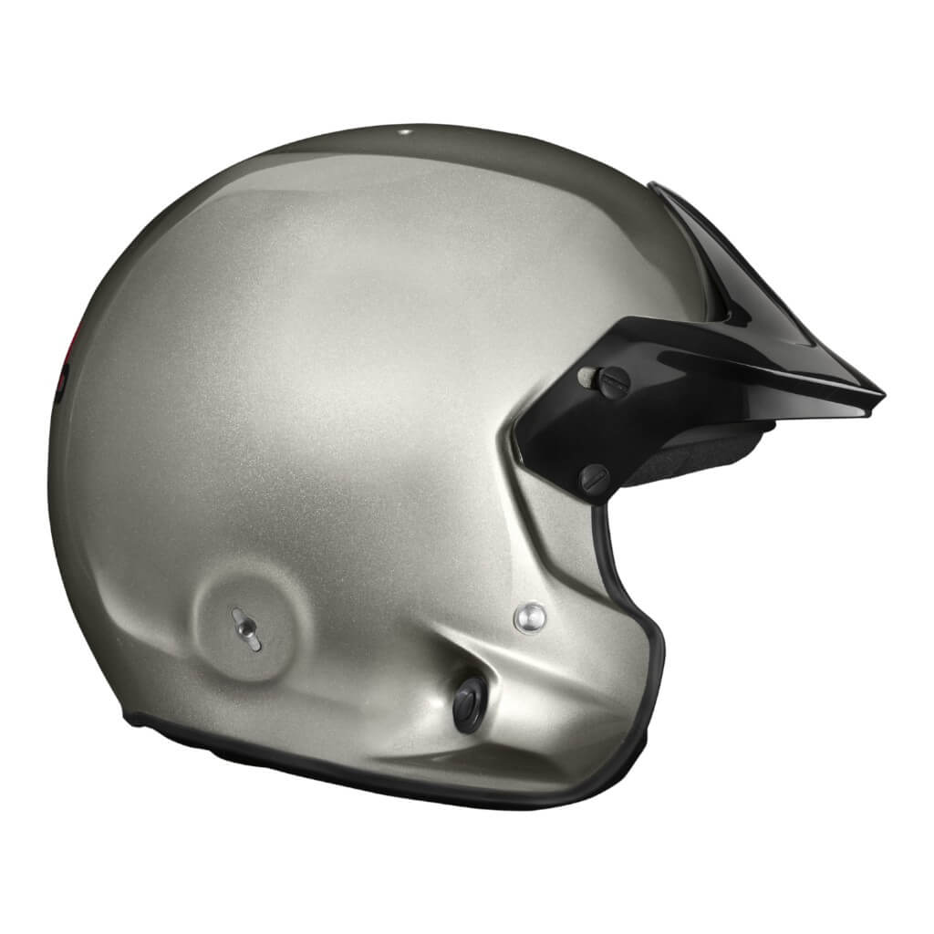 STILO AA0114AG2X58 Open-Face Helmet Venti4 Trophy Jet Composite, FIA 8859-24 Hans, Titanium/ Black, Size 58 Photo-1
