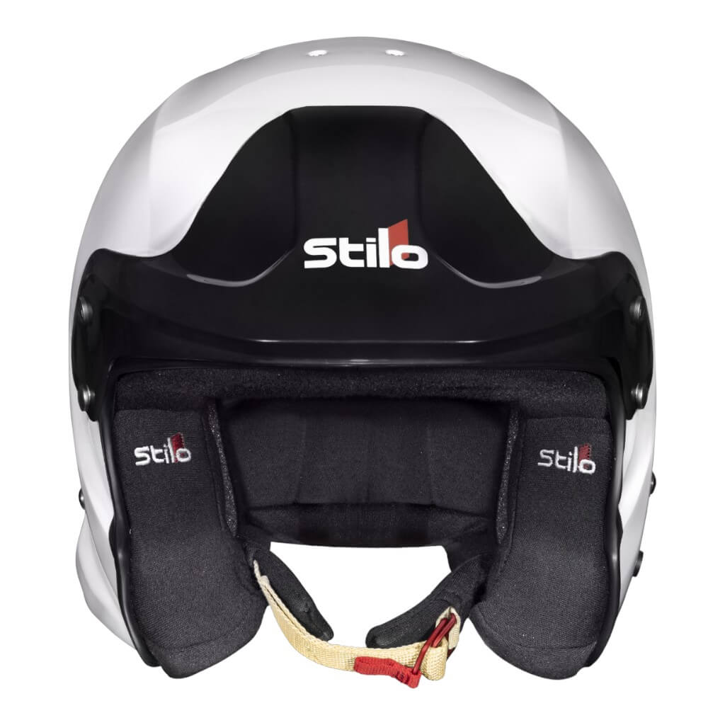STILO AA0114AF2X590101 Open-Face Helmet Venti4 Trophy Jet Composite, FIA 8859-24, White/ Black, Size 59 Photo-3