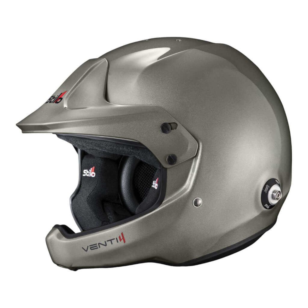 STILO AA0224BG2X54 Open-Face Helmet Venti4 WRC Composite Rally, FIA 8859-24 Hans, Titanium/ Black, Size 54 Photo-0