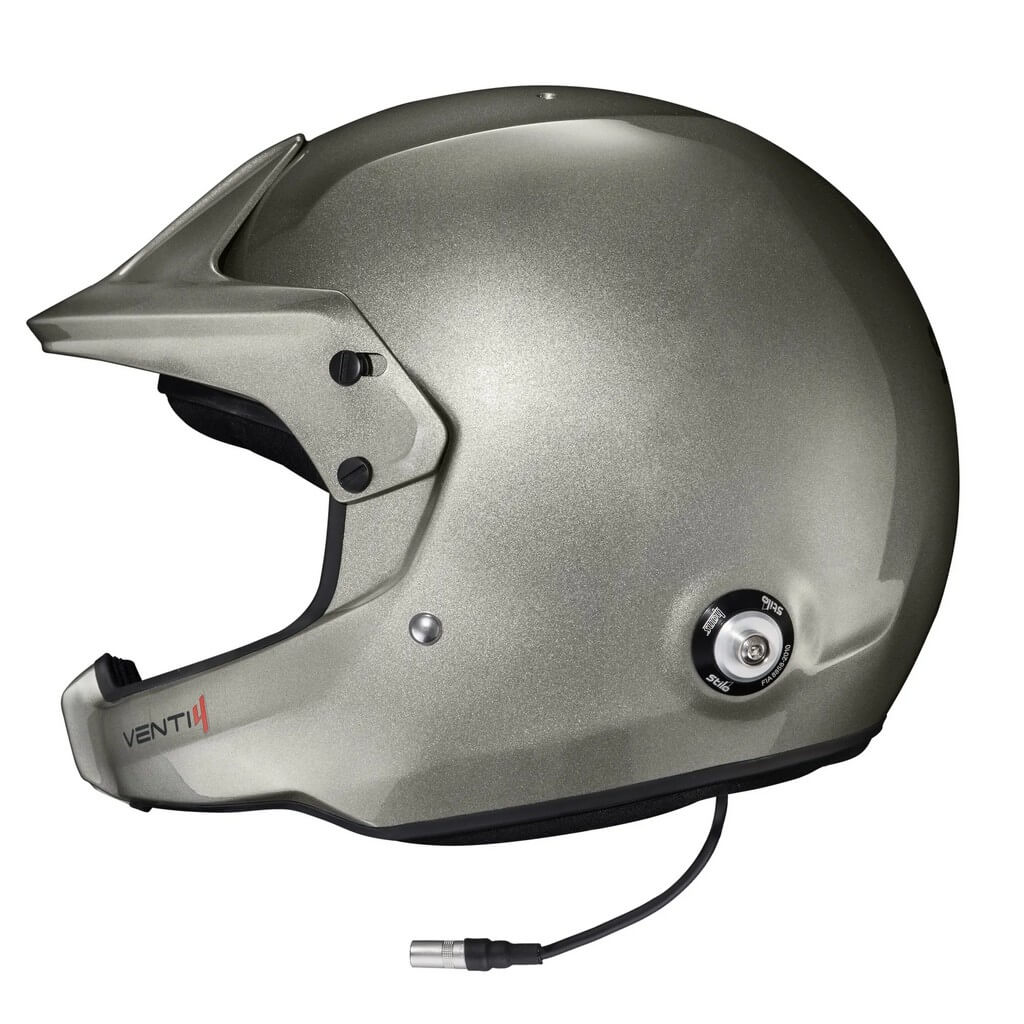 STILO AA0224CG2X59 Open-Face Helmet Venti4 WRC Composite Turismo, FIA 8859-24 Hans, Titanium/ Black, Size 59 Photo-2