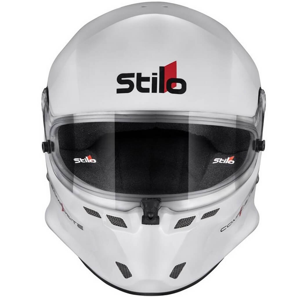 STILO AA0800CG2X550101 Full-Face Helmet ST6 F Composite Turismo, FIA 8859-24 Hans, White/ Black, Size 55 Photo-2