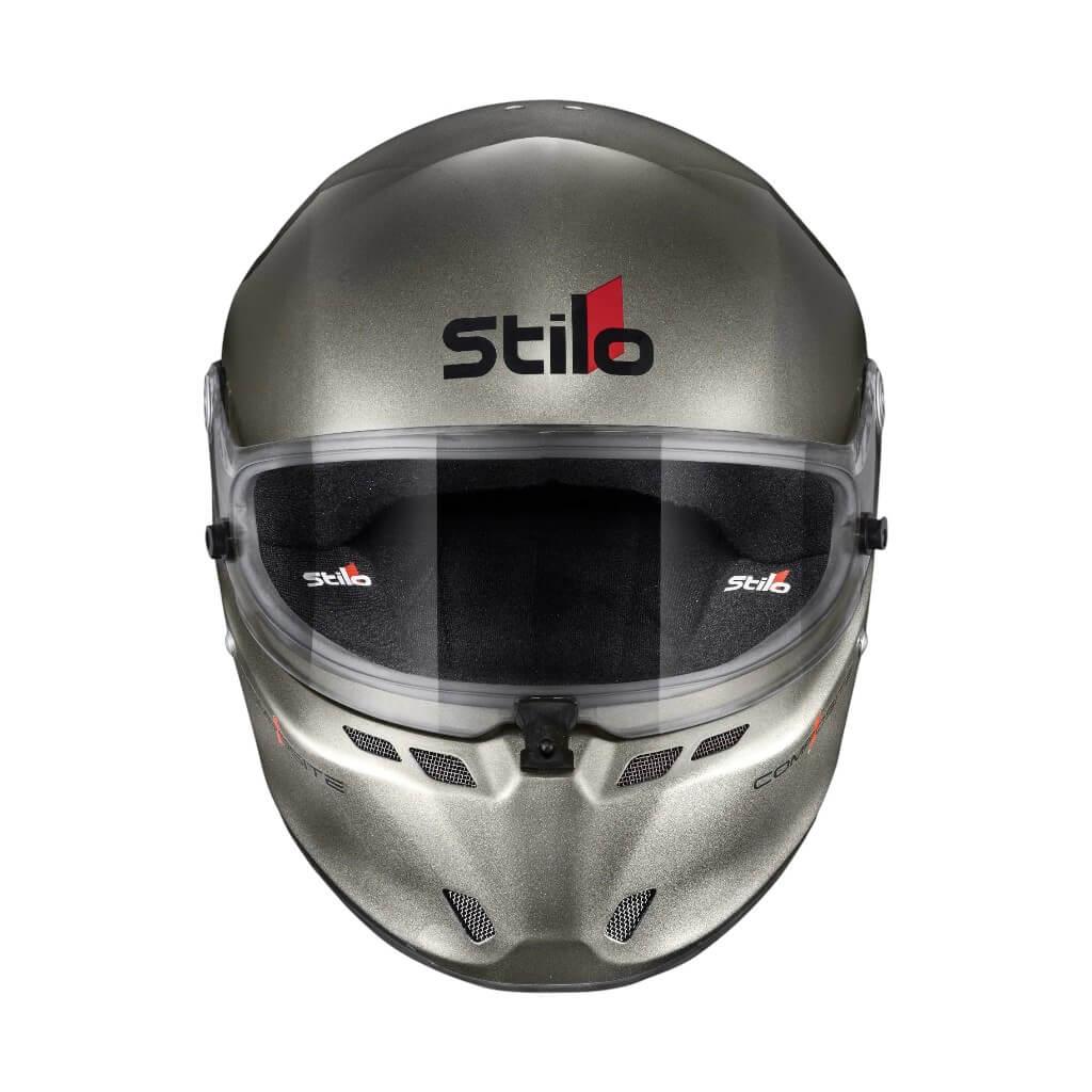 STILO AA0810AG2X54 Full-Face Helmet ST6 FN Composite, FIA 8859-24 Hans, Titanium/ Black, Size 54 Photo-1