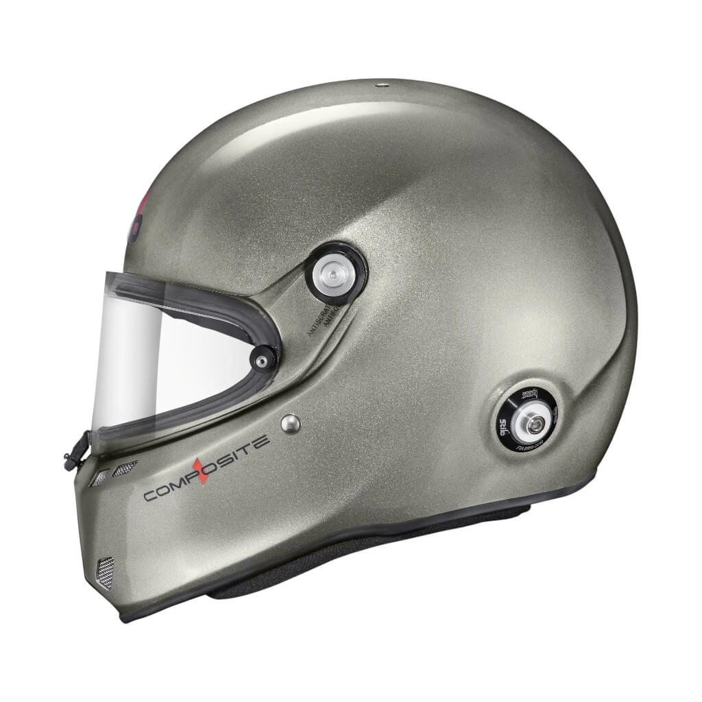 STILO AA0810AG2X59 Full-Face Helmet ST6 FN Composite, FIA 8859-24 Hans, Titanium/ Black, Size 59 Photo-2