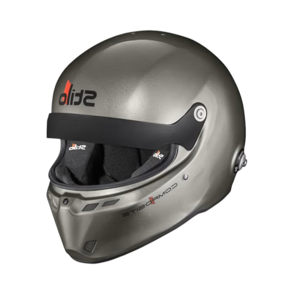 STILO AA0812AG2X55 Full-Face Helmet ST6 GTN Composite, FIA 8859-24 Hans, Titanium/ Black, Size 55 Photo-0