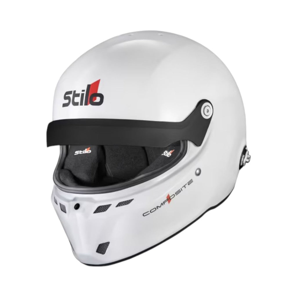 STILO AA0812AG2X590101 Full-Face Helmet ST6 GTN Composite, FIA 8859-24 Hans, White/ Black, Size 59 Photo-0