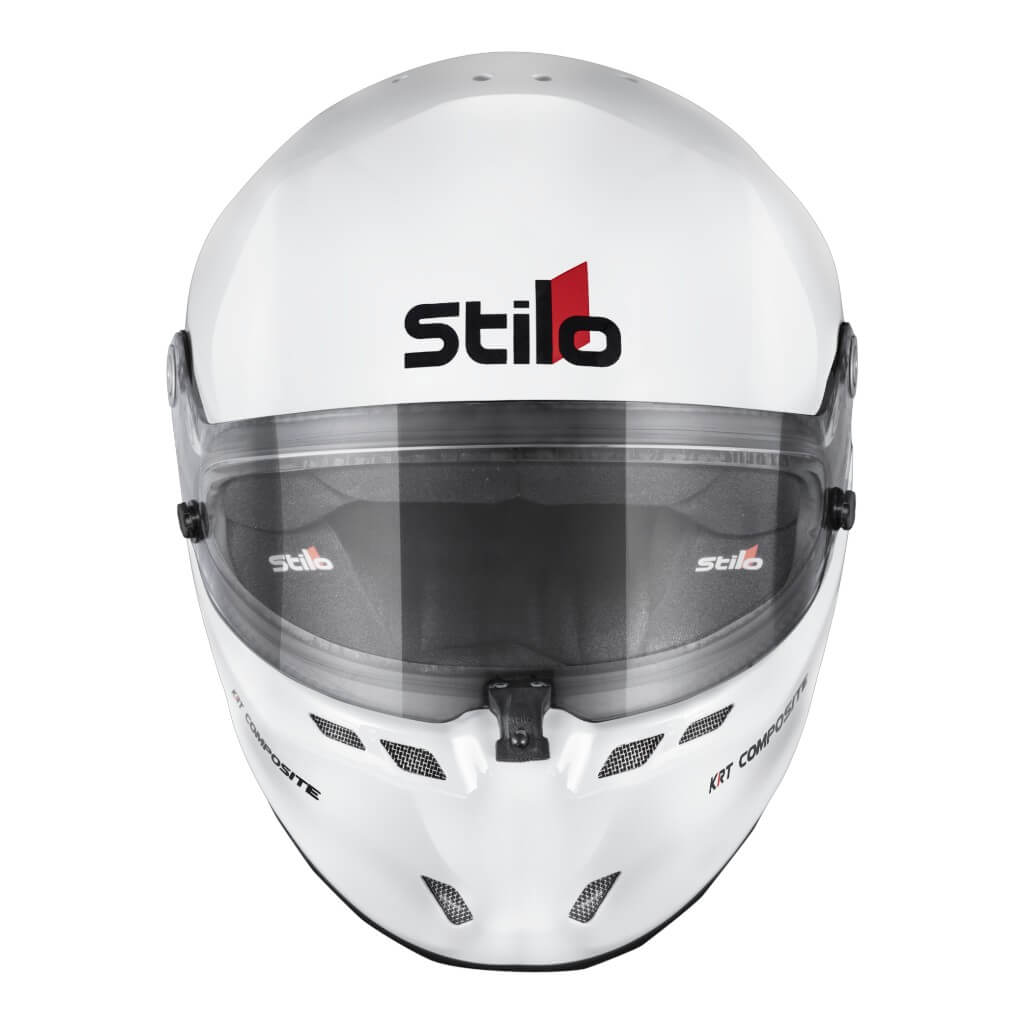 STILO AA0814AH2L55 Karting Helmet ST6 KRT Composite FIA 8878-2024 K2025, White/Black, Size 55 Photo-3
