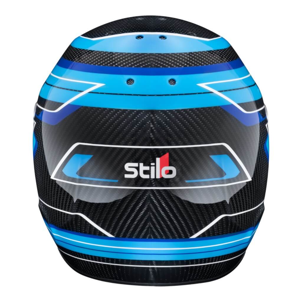 STILO AA0821AH5P53DBLU Karting Helmet ST6 CMR Carbon Lite Graphyc, Snell CMR 2016, Blue, Size 53 Photo-1