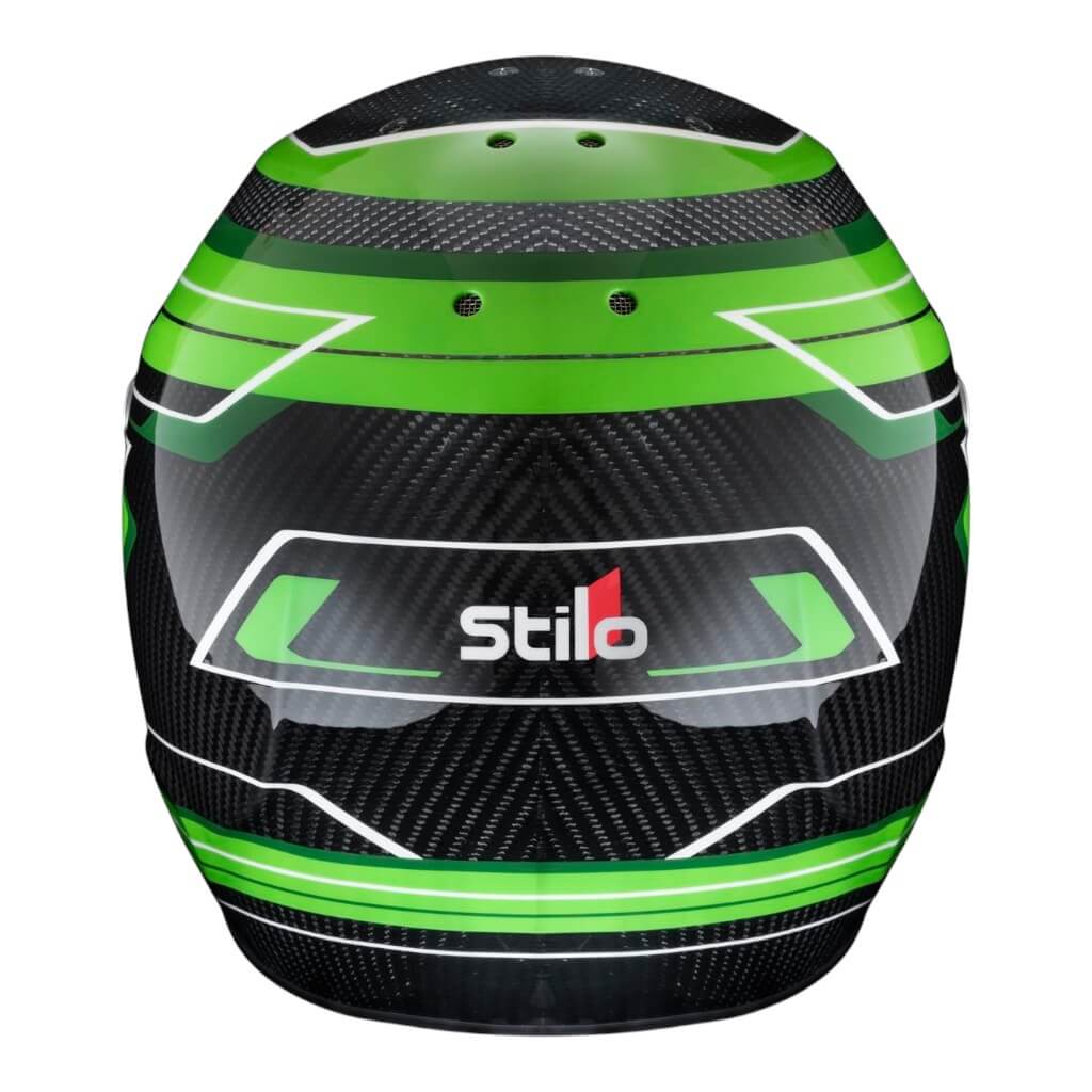 STILO AA0821AH5P54DGRE Karting Helmet ST6 CMR Carbon Lite Graphyc, Snell CMR 2016, Green, Size 54 Photo-1