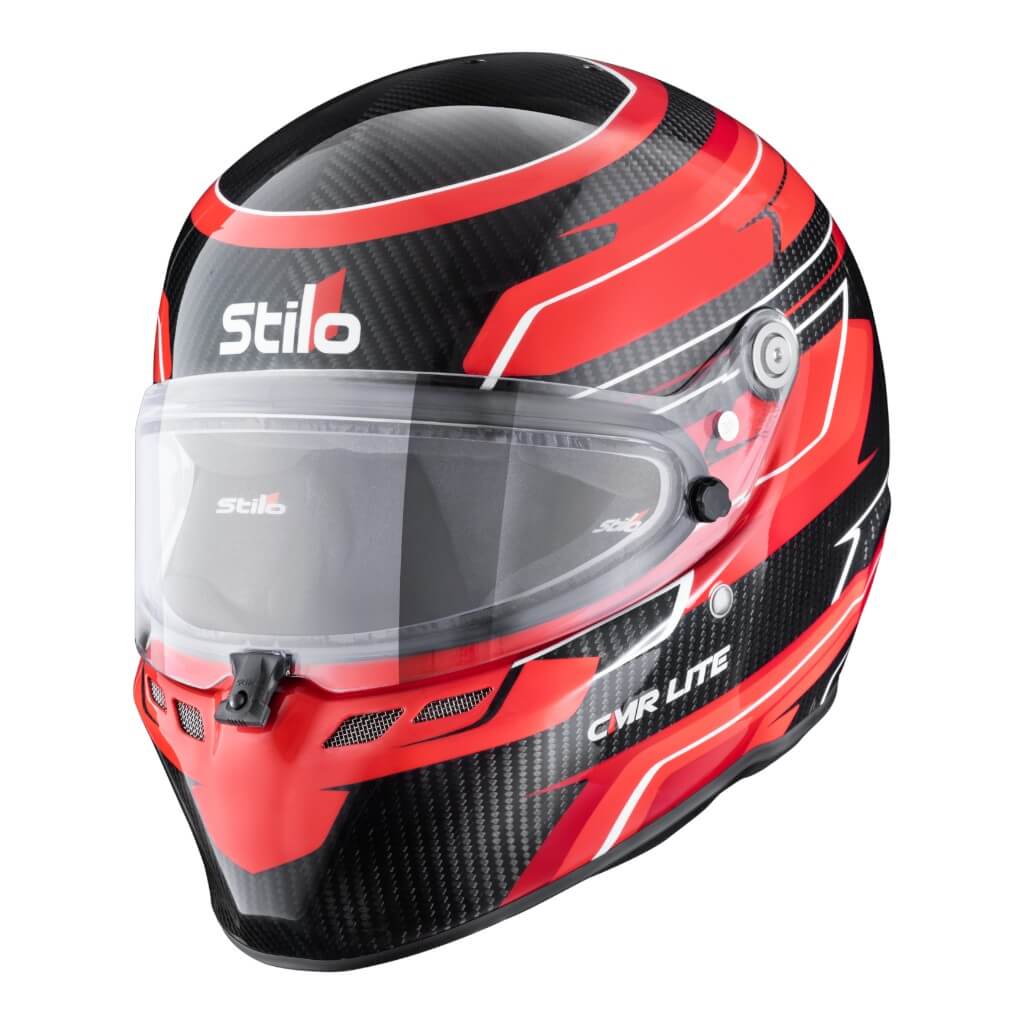 STILO AA0821AH5P56DRED Karting Helmet ST6 CMR Carbon Lite Graphyc, Snell CMR 2016, Red, Size 56 Photo-0
