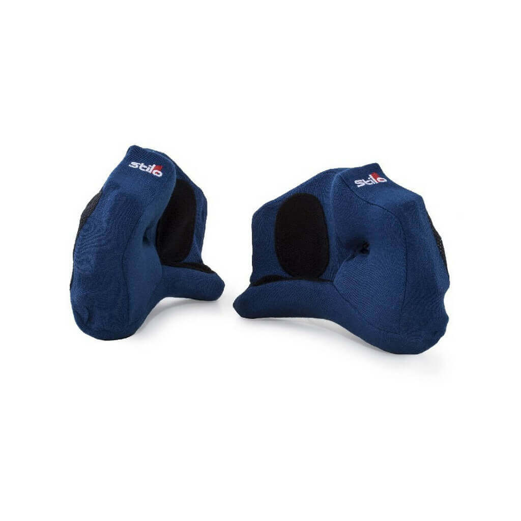 STILO YA0232blue-40 Cheek Pads for WRC DES Helmet, Blue, 40 mm Photo-0