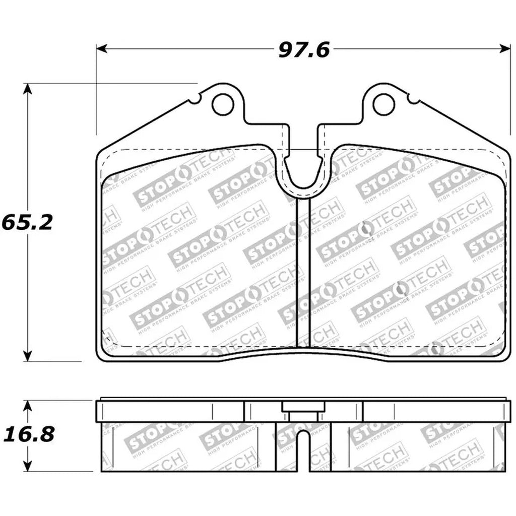 STOPTECH 309.06080 Brake Pads Sport with Shims for PORSCHE 911 Carrera 4 (993) / FERRARI 348 / 550 / 575 / F355 Photo-1