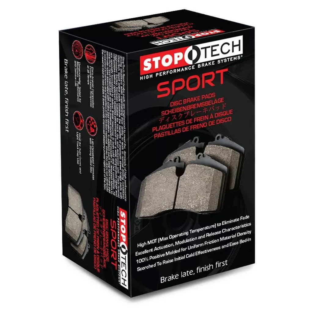 STOPTECH 309.06080 Brake Pads Sport with Shims for PORSCHE 911 Carrera 4 (993) / FERRARI 348 / 550 / 575 / F355 Photo-2