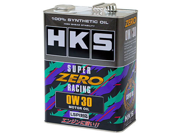HKS 52001-AK158 Engine Oil SUPER ZERO RACING 0W30 4 L Photo-0