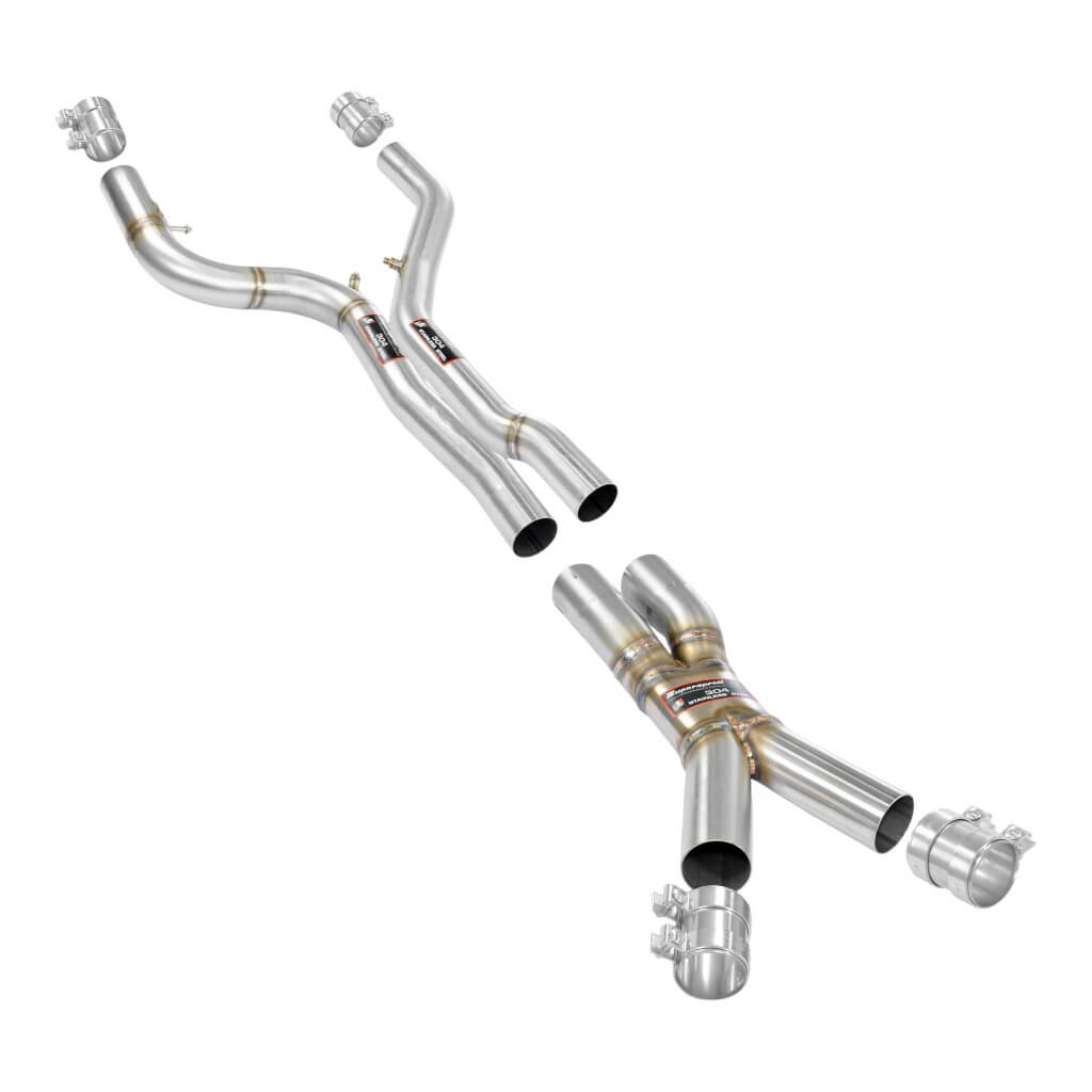SUPERSPRINT 745820 X-Pipe Package Without The OPF And Mid Resonator (For OEM Rear Muffler) for BMW M3 (G80 / G81) / BMW M4 (G82) Photo-0