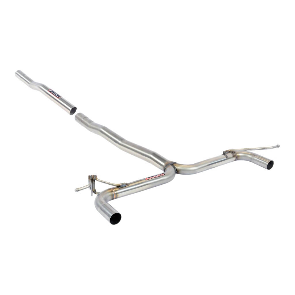 SUPERSPRINT 832694 Rear Pipe Y-Pipe Right / Left (Muffler Delete) for BMW 218i 1.5i (F44) Photo-0