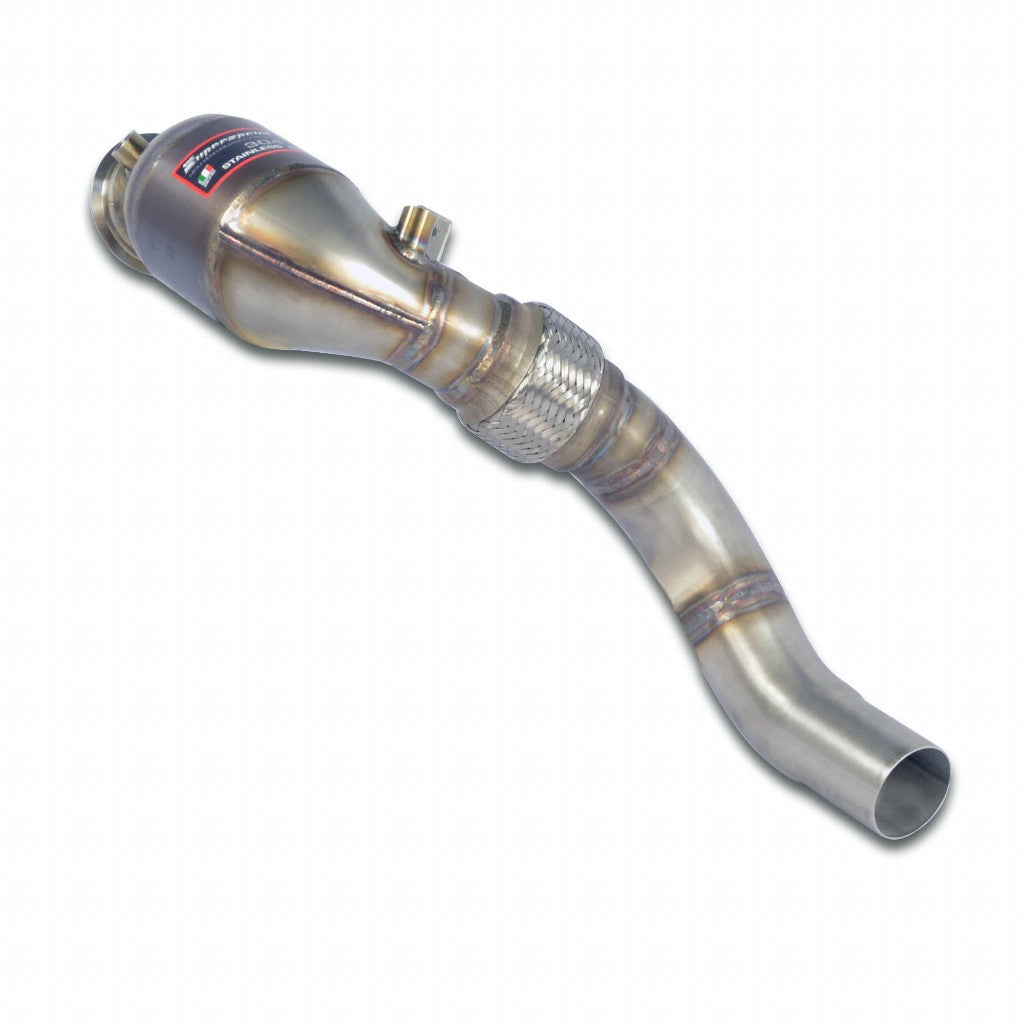 SUPERSPRINT 989721 Turbo Downpipe Kit and Metallic Catalytic Converter for BMW 5 Series (G30 / G31 / G38) Photo-0