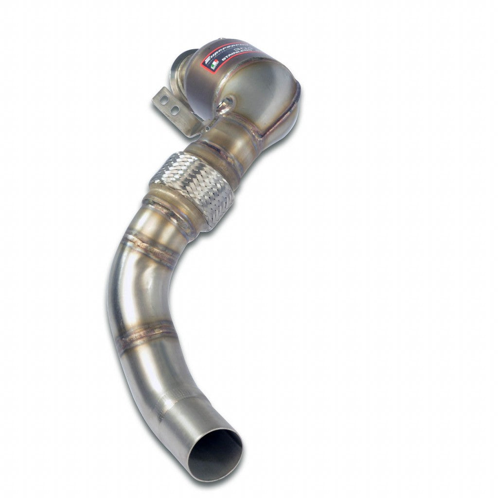SUPERSPRINT 989741 Turbo Downpipe Kit and Metallic Catalytic Converter for BMW 5 Series (G30 / G31 / G38) Photo-0