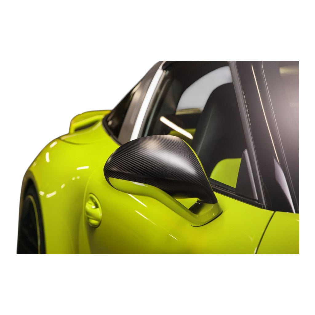 TECHART 091.121.849.009 SportDesign Side Mirror Shells (LHD), Carbon Matte for PORSCHE 911 Carrera 4/S/4S/GTS/4 GTS/Turbo/Turbo S/GT3/GT3 Touring/GT3RS (991) Photo-2