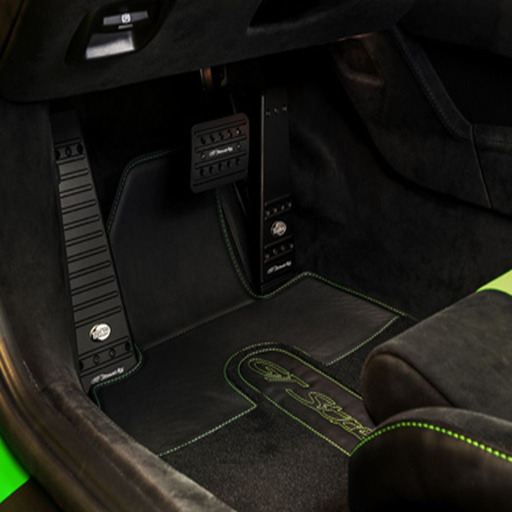 TECHART 091.410.420.CCC Front Floor Mats Kit (2-pcs) (RHD) for PORSCHE 718 Cayman/Boxster S/T/GTS/GTS 4.0/GT4/GT4 RS/Spyder/Spyder RS Photo-0
