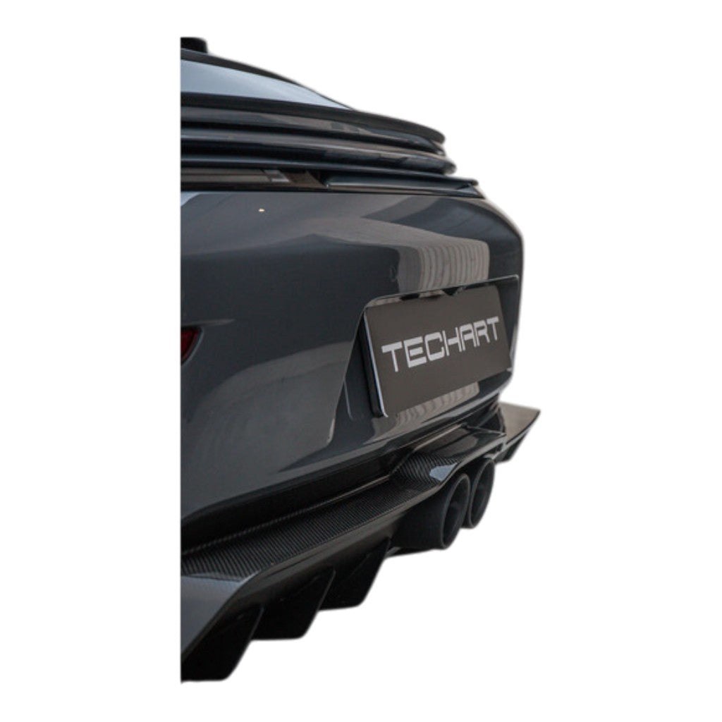 TECHART 092.121.572.009G Rear Panel, Lower Part, Carbon Glossy for PORSCHE 911 GT3/GT3 Touring (992.2) Photo-3
