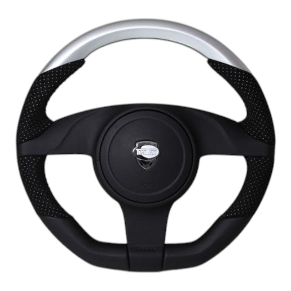 TECHART 097.430.373.CCC TECHART 3-Spokes Steering Wheel Type 3, Leather for PORSCHE 911 Carrera 4/S/4S/GTS/4 GTS (991.1) Photo-0