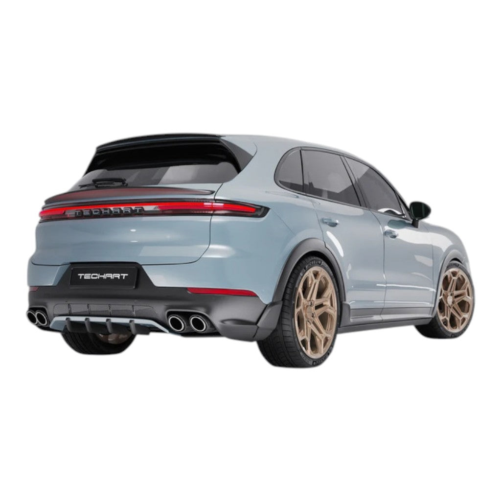 TECHART 09Y.310.800.009 Titanium Tail Pipe Kit with Carbon Trim for PORSCHE Cayenne (E3.1/E3.2) Photo-9