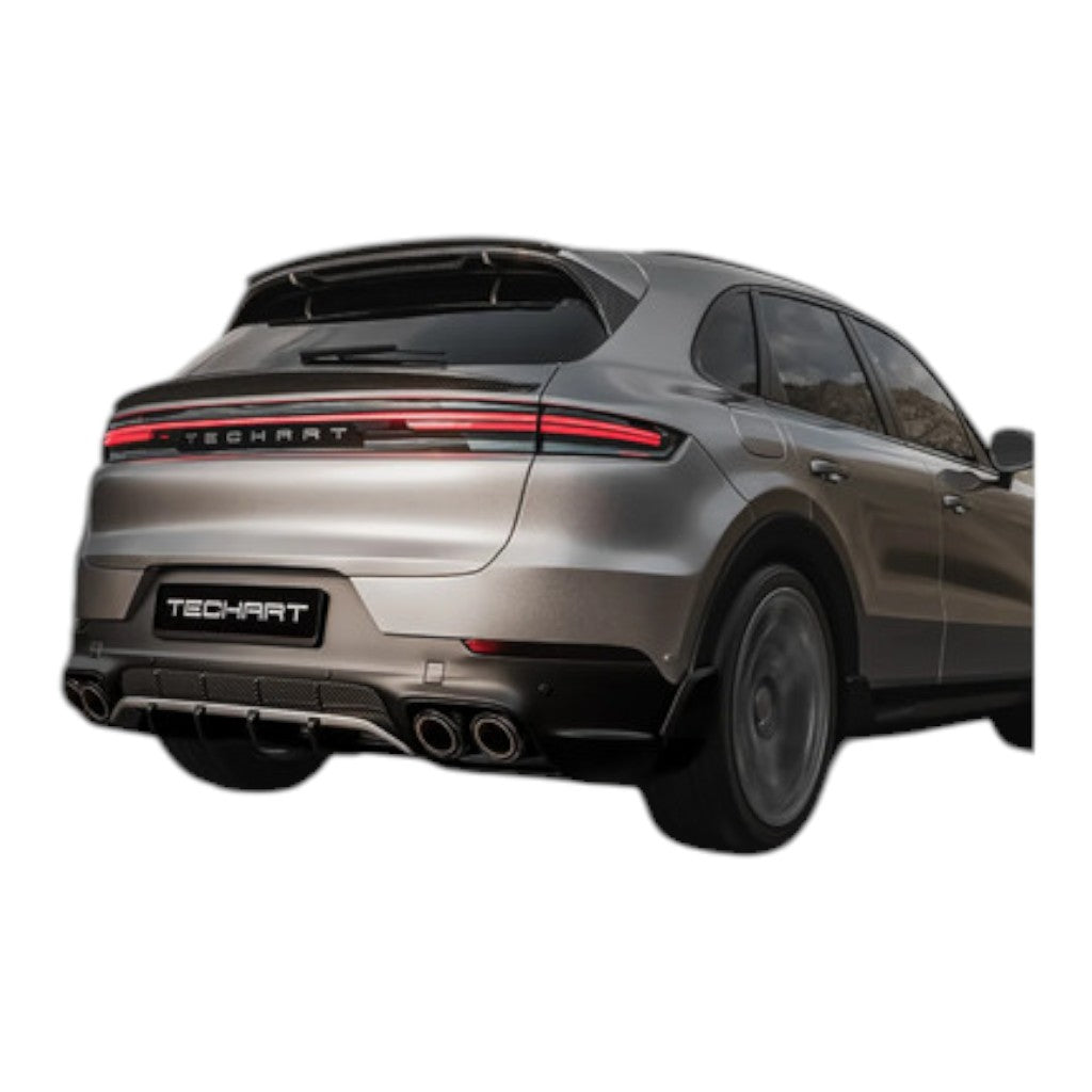 TECHART 09Y.310.800.009 Titanium Tail Pipe Kit with Carbon Trim for PORSCHE Cayenne (E3.1/E3.2) Photo-8