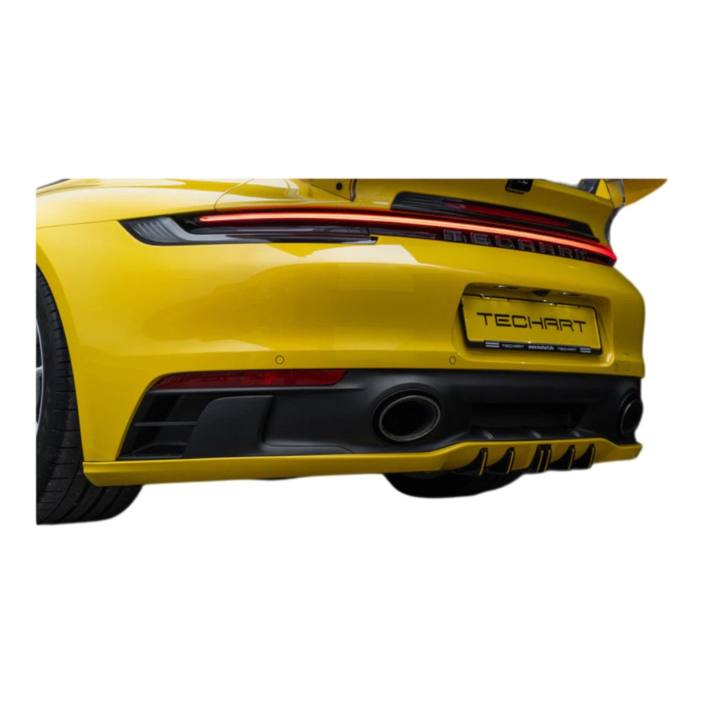 TECHART +92.100.500.103 V01: Diffuser Fins, Custom Color for PORSCHE 911 Carrera 4/T/S/4S/GTS/4 GTS (992.1) Photo-1