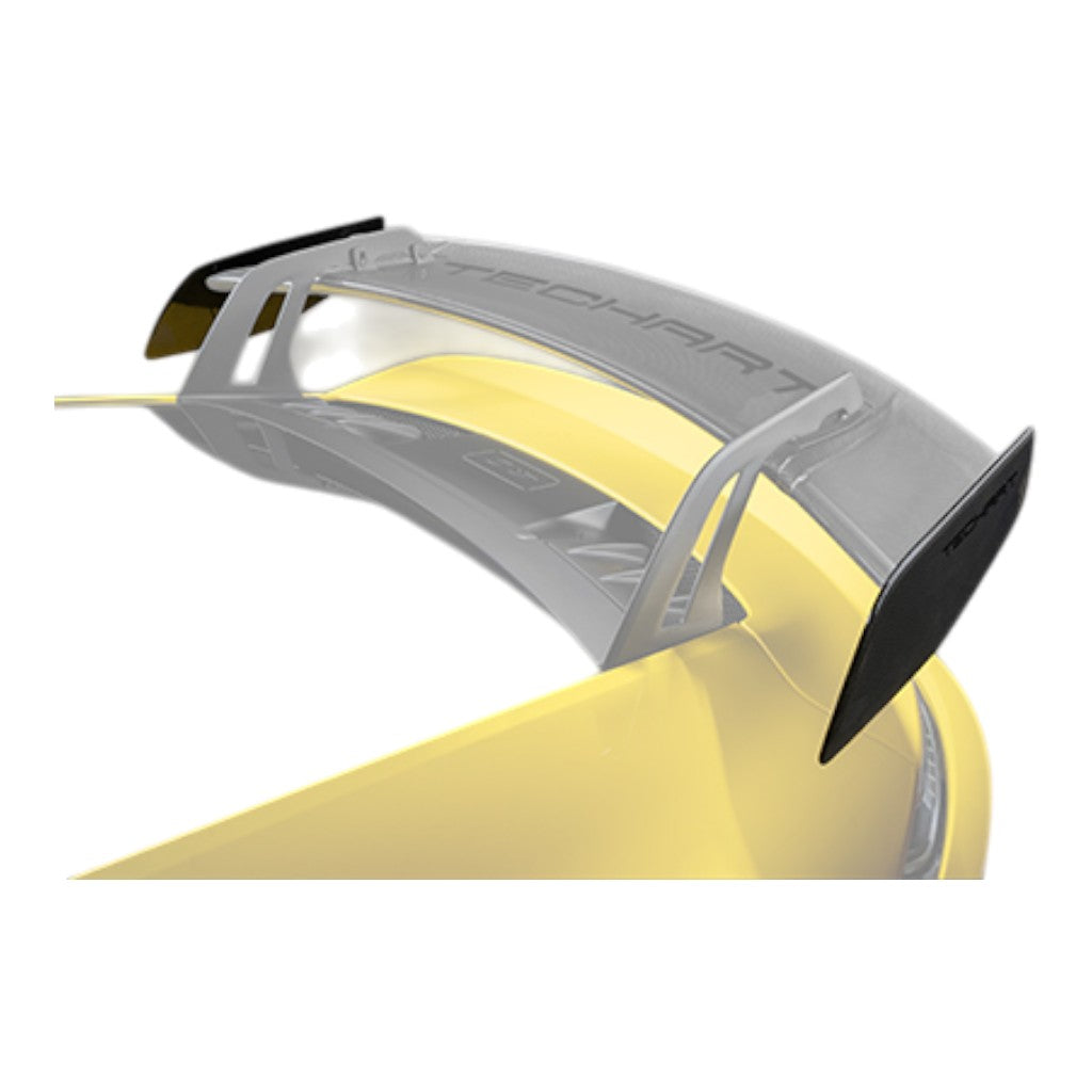 TECHART +92.121.871.100FCM-01 V01: Wing End Plates, Forged Carbon Matte for PORSCHE 911 GT3 (992.2) Photo-2