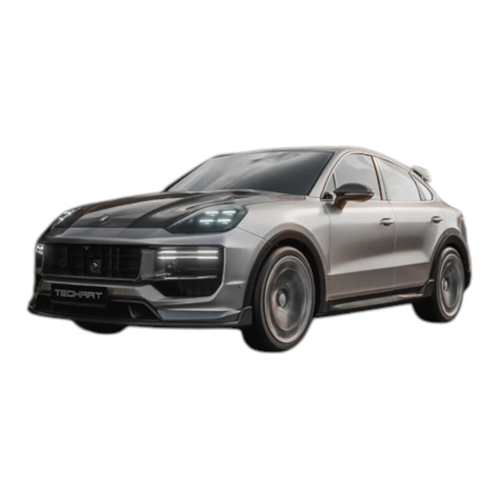 TECHART 09Y.121.183.009M Front Grille (SportDesign), Visible Carbon Matte for PORSCHE Cayenne Turbo E-Hybrid (E3.2) Photo-6